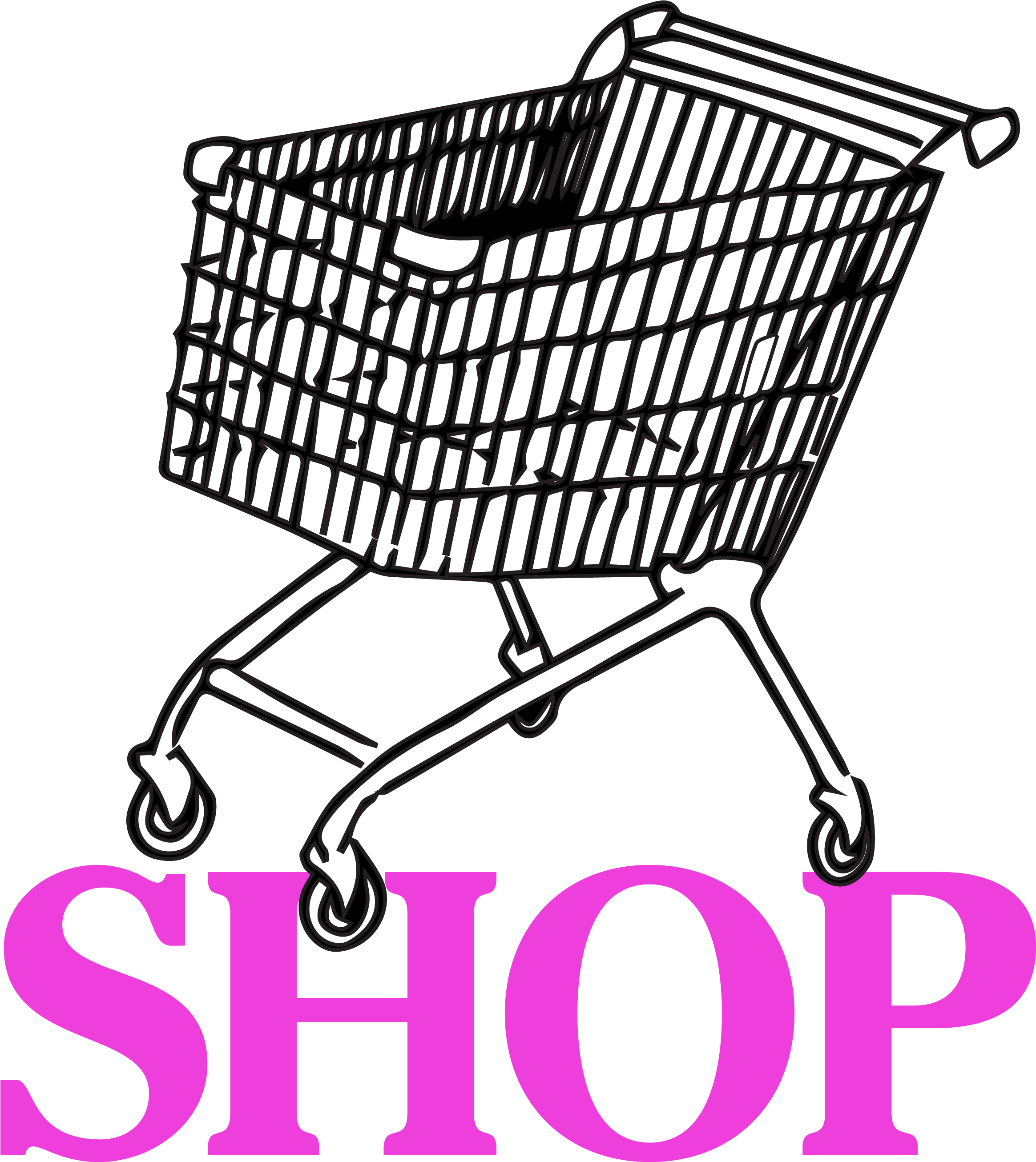 Shopping Cart Clipart (2343x2807), Png Download