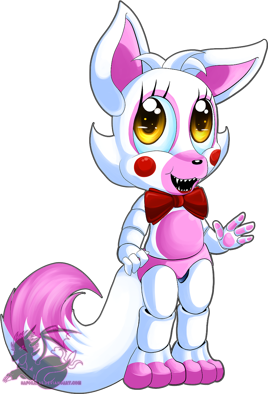 Fnaf World Mangle Clipart (914x1345), Png Download