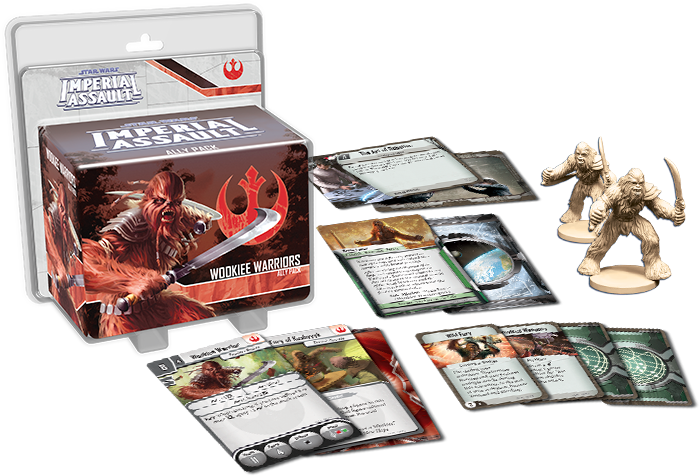 Wookie Warriors - Star Wars Imperial Assault Rebel Troopers Ally Pack Clipart (700x476), Png Download