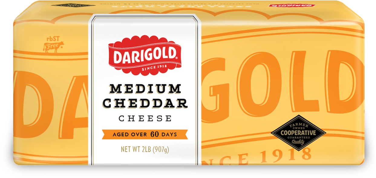 Medium Cheddar Cheese - Darigold Milk Clipart (1260x780), Png Download