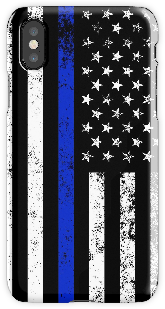 Police Styled Distressed Vertical American Flag Iphone - American Police Flag Vertical Clipart (750x1000), Png Download