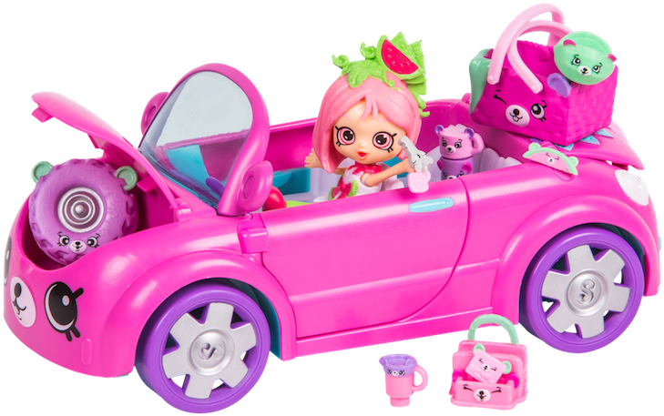 Shopkins Happy Places Season 3 Bearry Fun Convertible - Shopkins Happy Places Car Clipart (750x468), Png Download