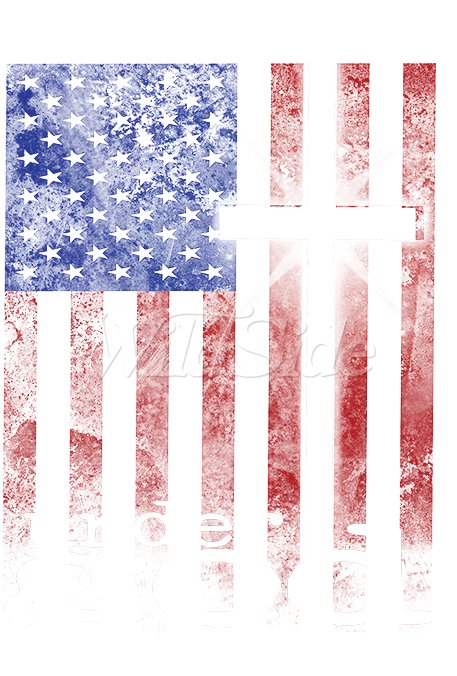 One Nation Under God Usa Flag - Flag Of The United States Clipart (675x675), Png Download