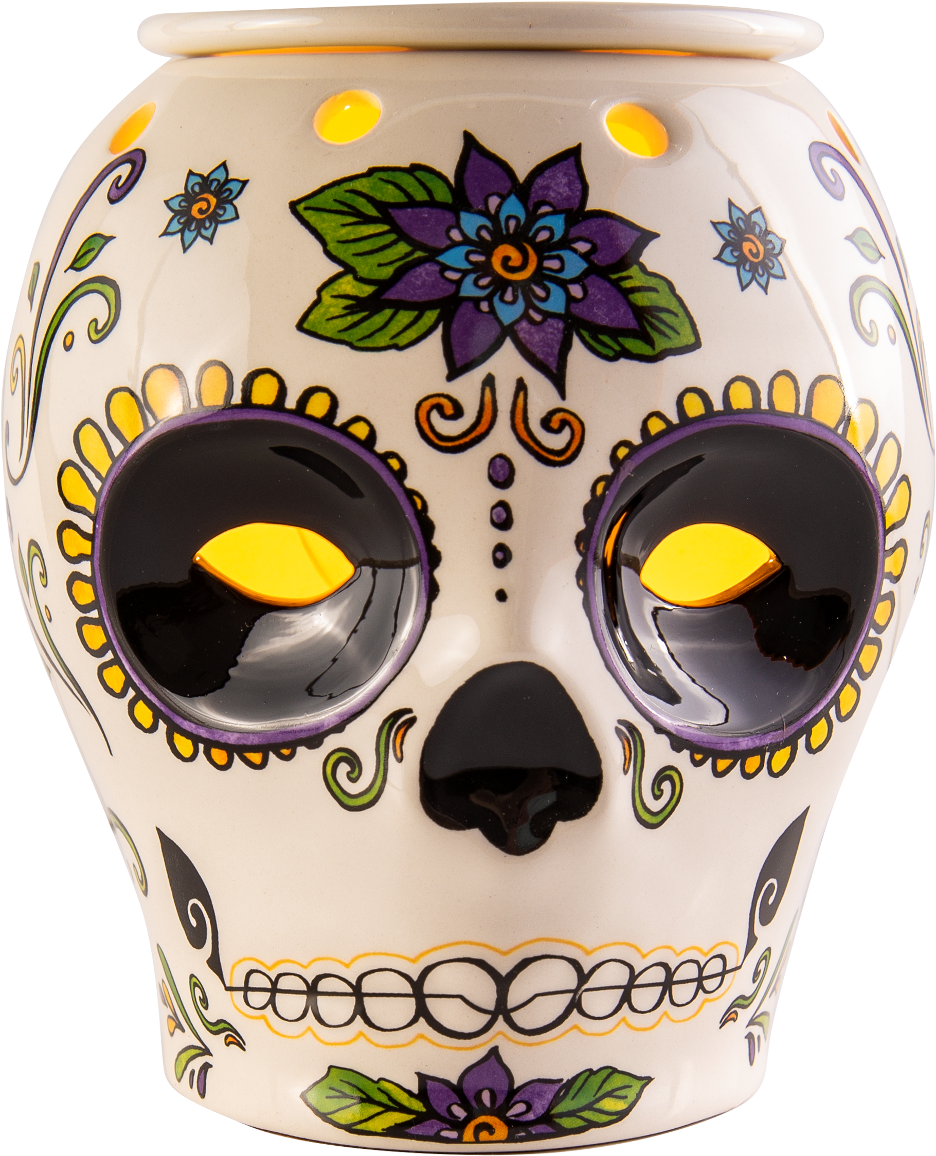 Scentsationals Day Of The Dead Full-size Wax Warmer - Day Of The Dead Wax Warmer Clipart (2400x2400), Png Download