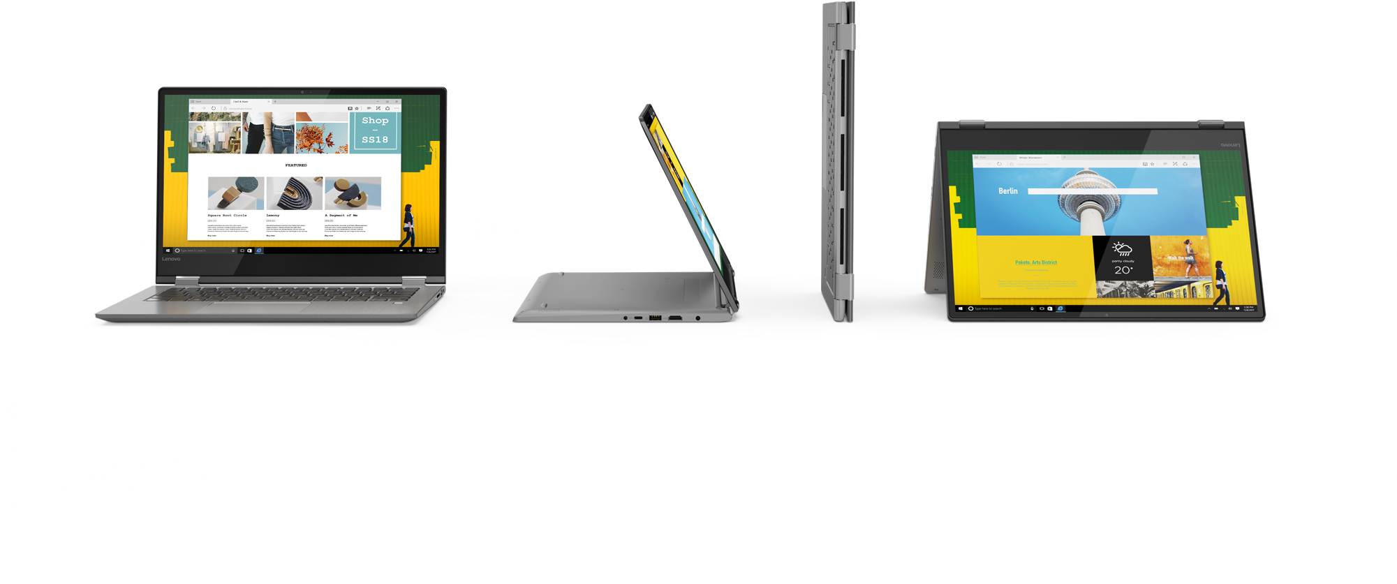 Versatile Lenovo Yoga 530 2 In 1 Convertible 2018 02 - Lenovo Flex 14 2018 Clipart (2000x1126), Png Download