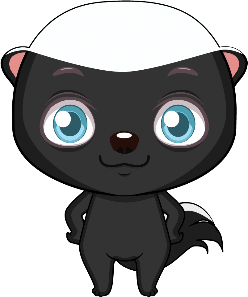 Cute Honey Badger Cartoon Clipart - Large Size Png Image - PikPng.