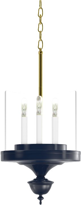 Little Greenwich Hanging Sconce With Brass - Chandelier Clipart (1000x1000), Png Download