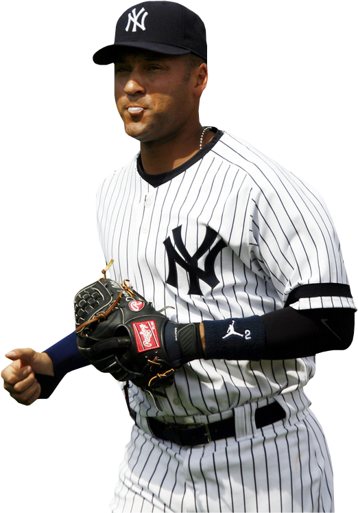 Derek Jeter Photo Jeter Cut 1 - Baseball Player Clipart (567x800), Png Download