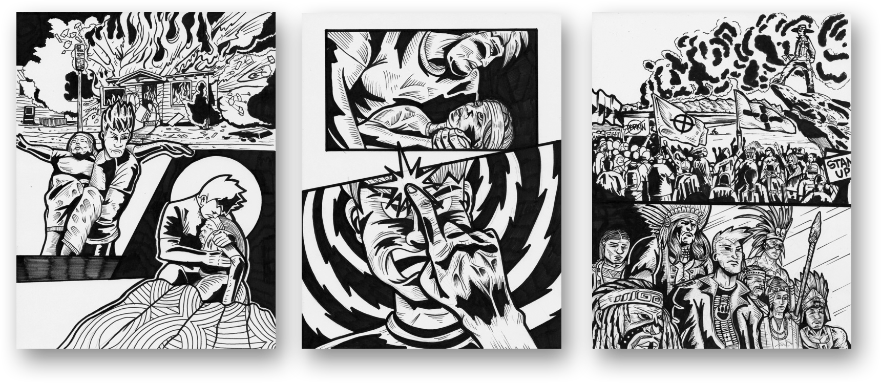 Scene Sketches - Illustration Clipart (1720x748), Png Download