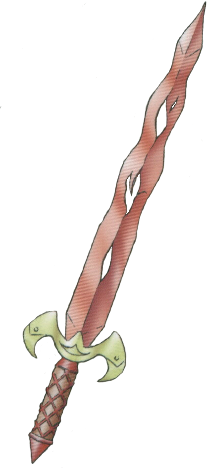 Flaming Katana Png - Cartoon Clipart (433x974), Png Download