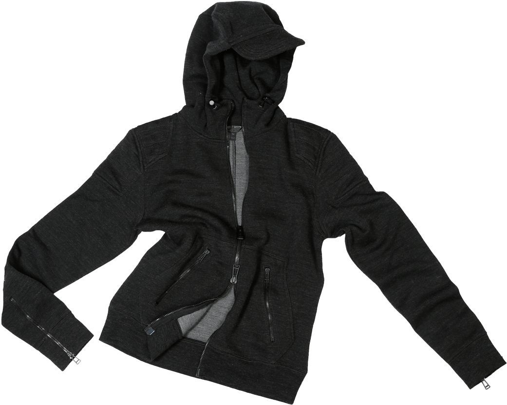 Belstaff Webster Hooded Man, Dark Grey Melange - Hoodie Clipart (1041x831), Png Download