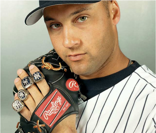 Derek Jeter - 5 World Series Rings Clipart (769x446), Png Download