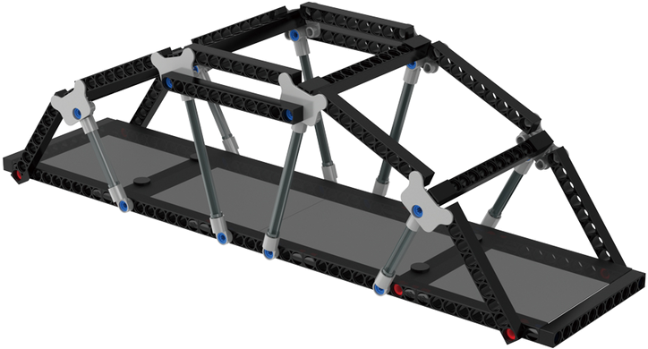 7410 M13 - Truss Bridge Clipart (800x800), Png Download