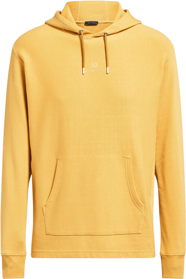 Belstaff Padox Hooded Sweatshirt, Cadmium Yellow - Hoodie Clipart (1070x1360), Png Download