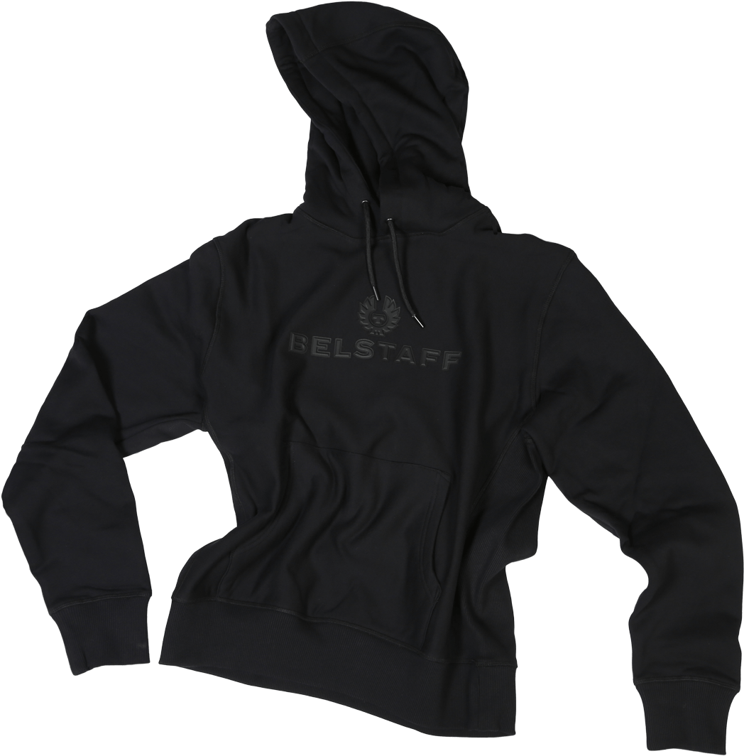 Belstaff Northview Hooded Sweatshirt, Black - Hoodie Clipart (1070x1360), Png Download