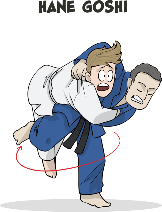 Looking To Overrule Your Judo Opponents With Good Techniques, - Step By Step Judo Throw Clipart (536x700), Png Download