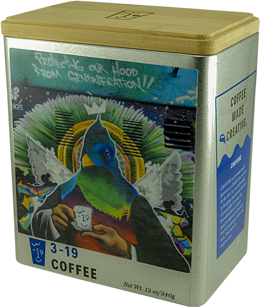 12oz Coffee Tin - Macaw Clipart (1024x1024), Png Download