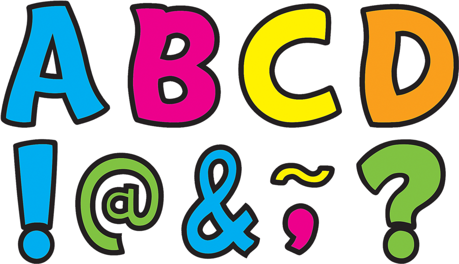 Tcr77217 Neon Brights Funtastic Font 3" Magnetic Letters - Green Polka Dot Letters Clipart (900x900), Png Download