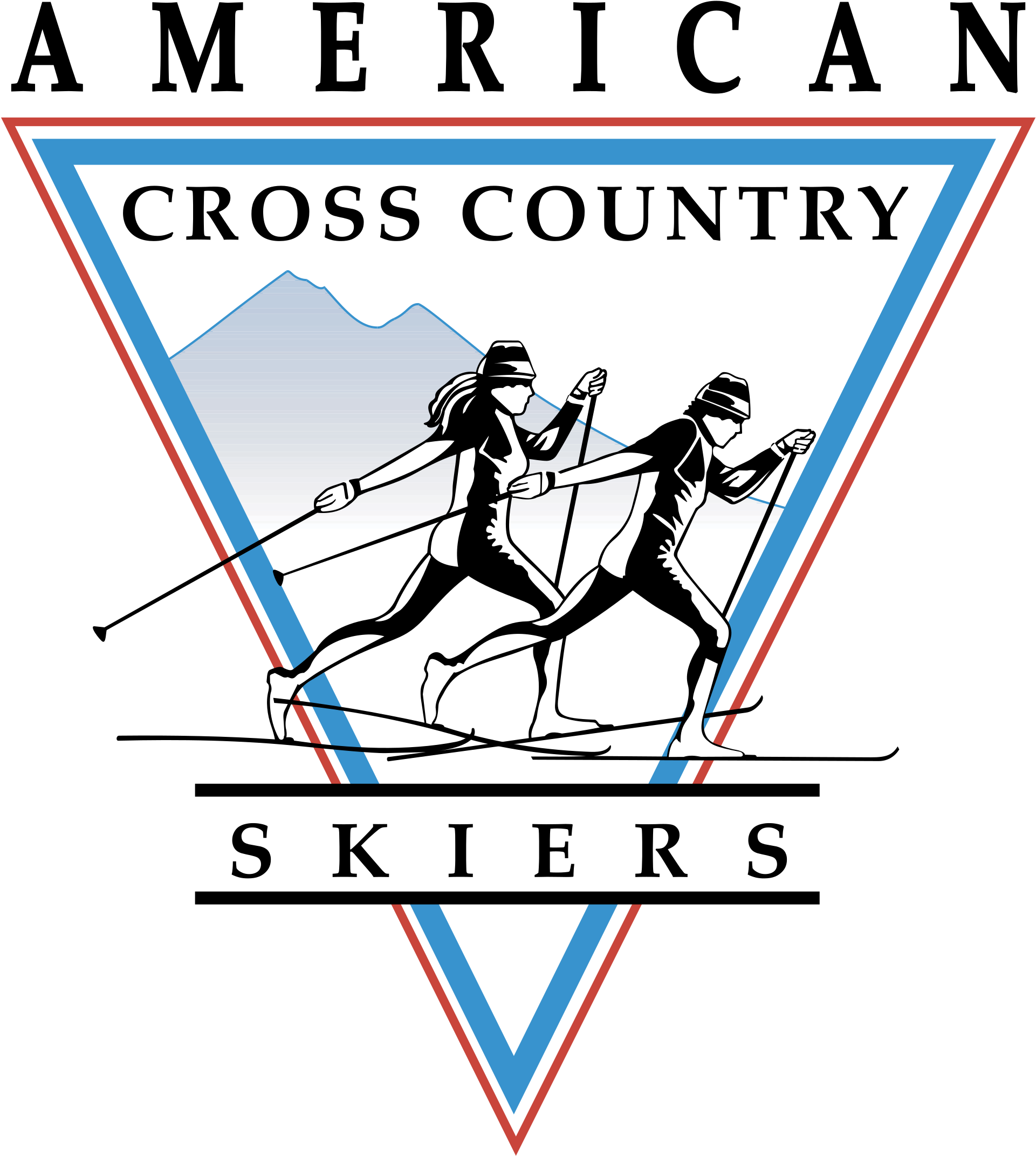 American Cross Country Skiers Logo Png Transparent - Cross Country Skiing Clipart (2400x2400), Png Download