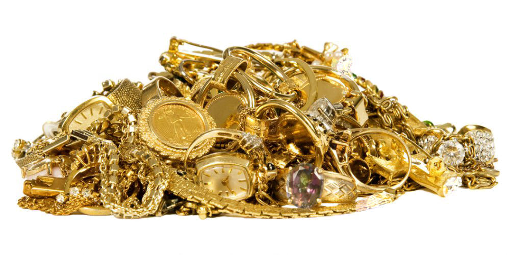 Cash For Gold In Ma - Gold Silver Diamonds Clipart (1000x500), Png Download