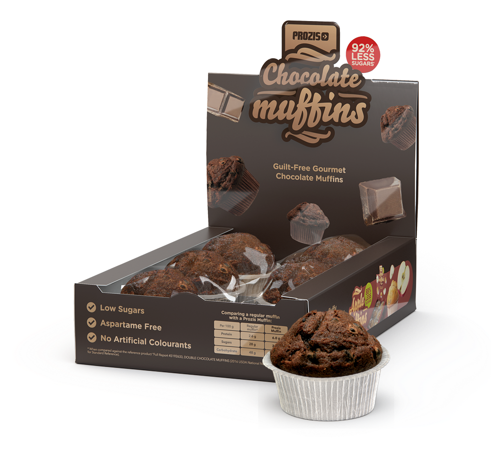 6 X Chocolate Muffins - Muffins Prozis Clipart (1000x1000), Png Download