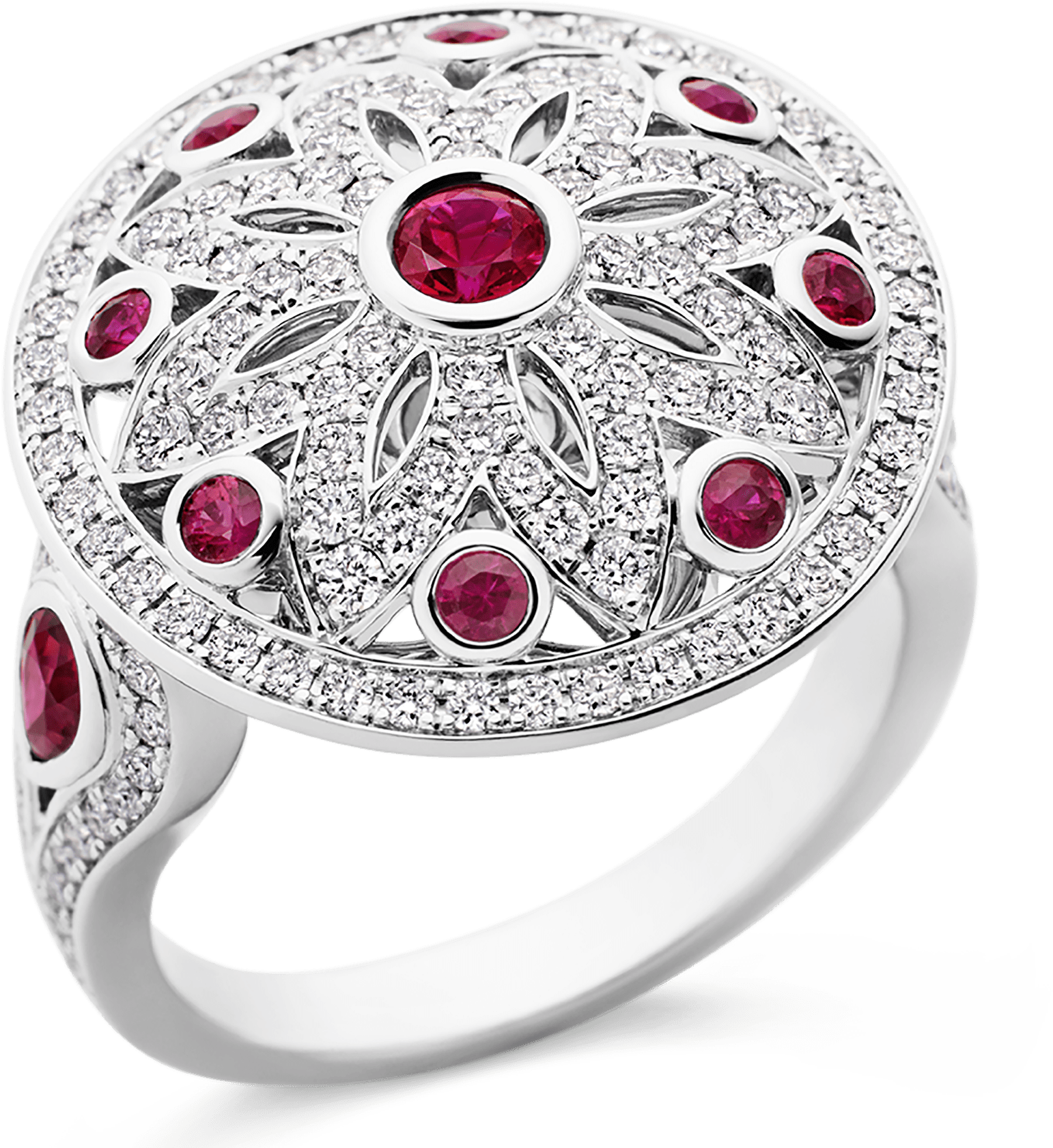 Ruby And Diamond Ring - Pre-engagement Ring Clipart (1700x1800), Png Download