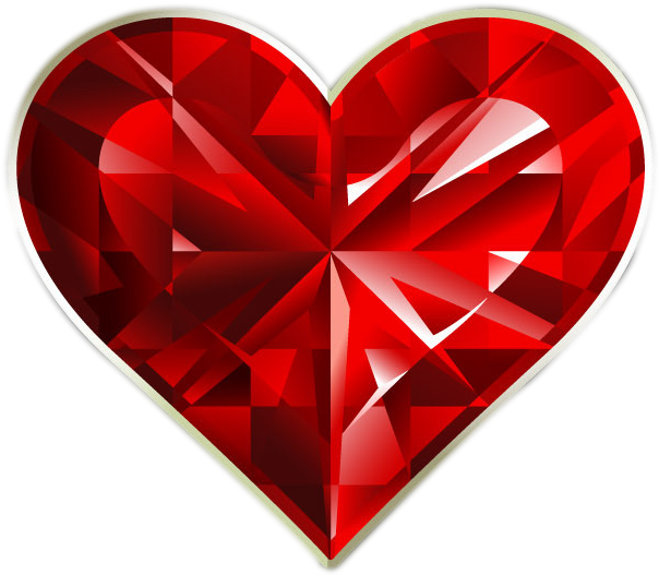 #hearts #heart #ruby #gem #rubies #gems #jewels #redjewel - J Love Images Hd Clipart (742x674), Png Download