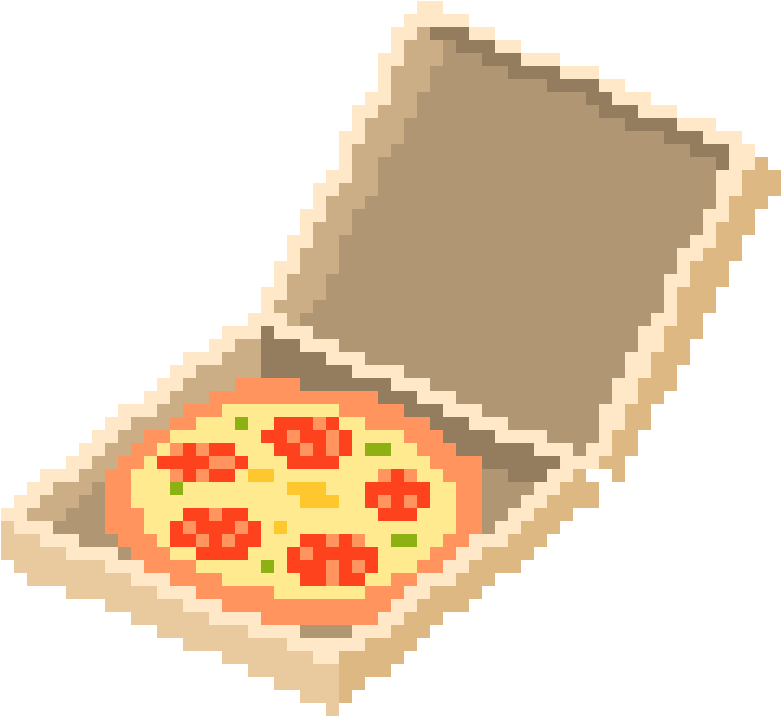 Color By Number Pixel Messages Sticker-7 - Fast Food Clipart (832x832), Png Download