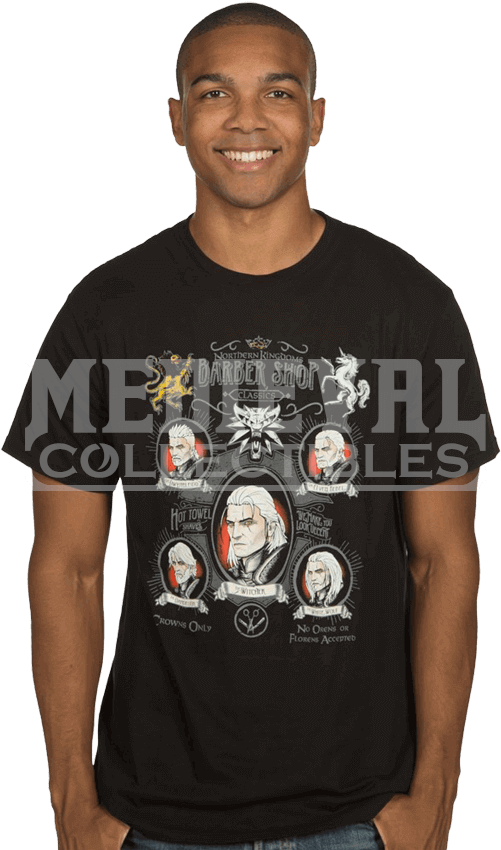 Witcher 3 Shave And A Haircut T Shirt - Valentino T Shirt Men 2019 Clipart (850x850), Png Download