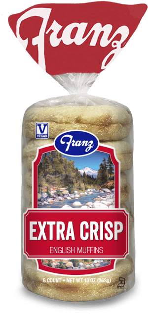Extra Crisp English Muffins - Franz Bakery Clipart (470x698), Png Download