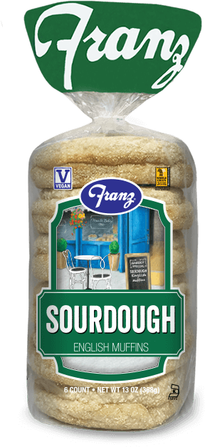Sourdough English Muffins - Franz Clipart (470x698), Png Download