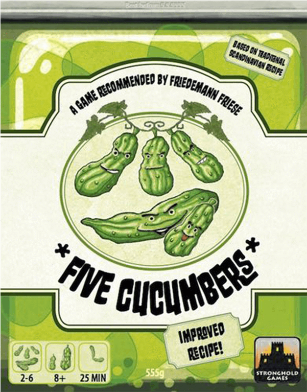 Five Cucumbers Board Game Clipart (800x800), Png Download