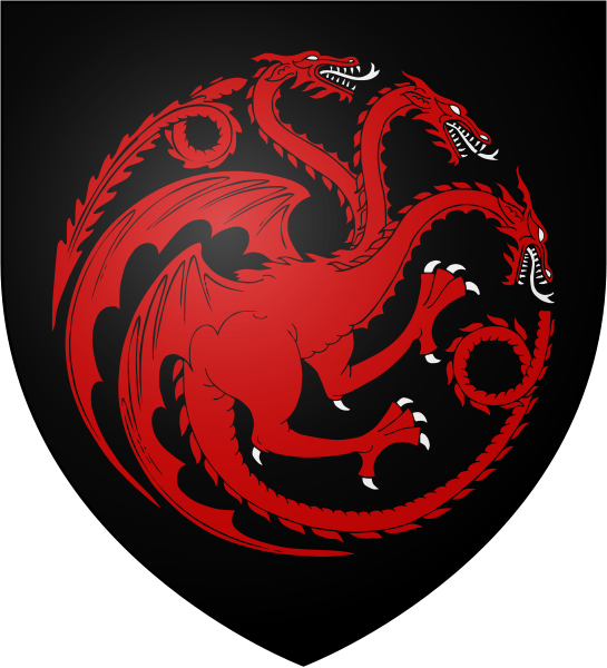 Escudo Targaryen Png - Logo De La Casa Targaryen Clipart (545x600), Png Download