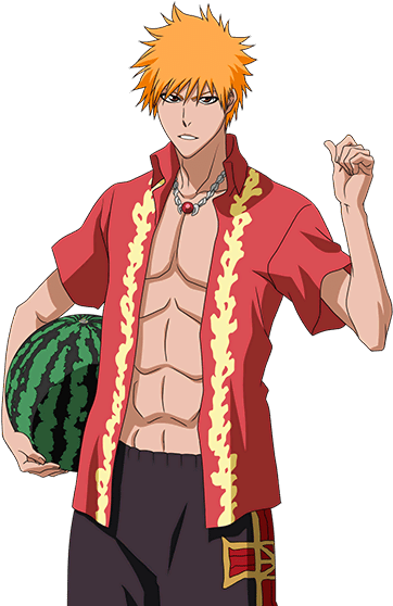 Ichigo Kurosaki - Bleach Brave Souls Swimsuit Ichigo Clipart (1024x1024), Png Download
