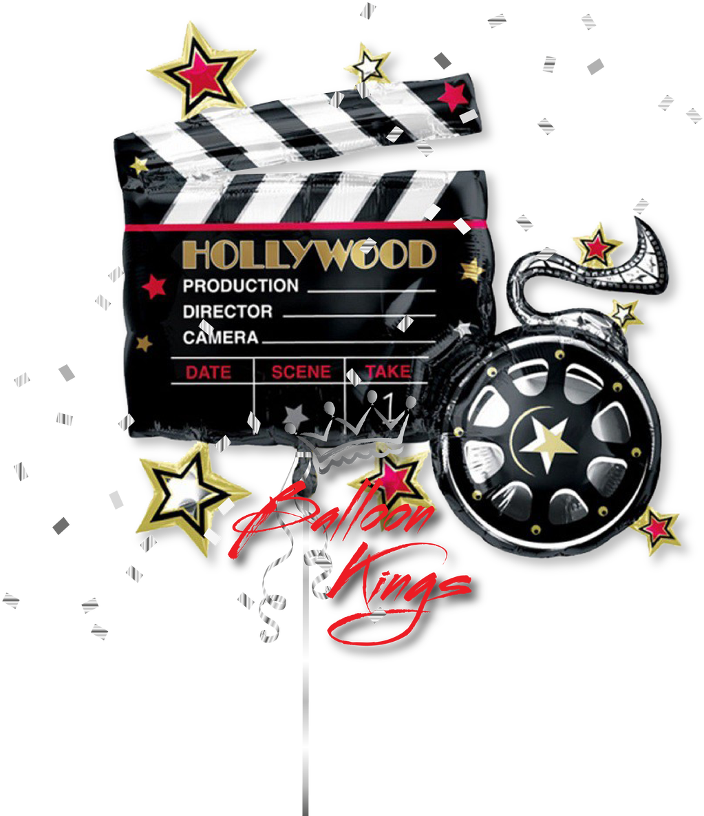 Movie Clapboard Lights Camera Action Theme Clipart Large Size Png