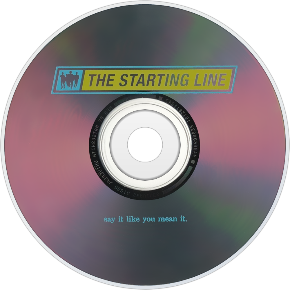 The Starting Line Say It Like You Mean It Cd Disc Image - Starting Line Say It Like You Mean Clipart (1000x1000), Png Download