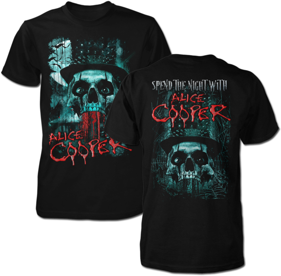 Skull Eyes Tee - Alice Cooper 2018 Tour Shirt Clipart (600x600), Png Download