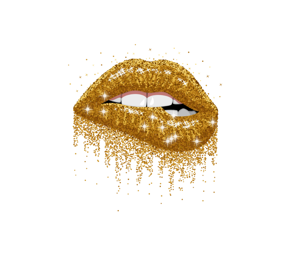 #brilho Total - Womens White And Gold Shirt Clipart (1024x1024), Png Download