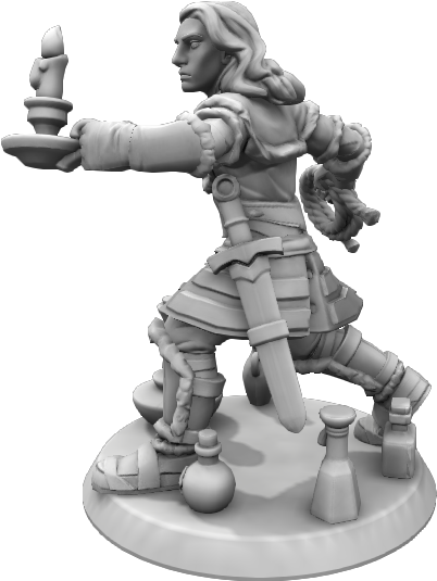 A Miniature Figure Of Simon I Made On Heroforge - Trevor Belmont Miniature Clipart (1366x633), Png Download