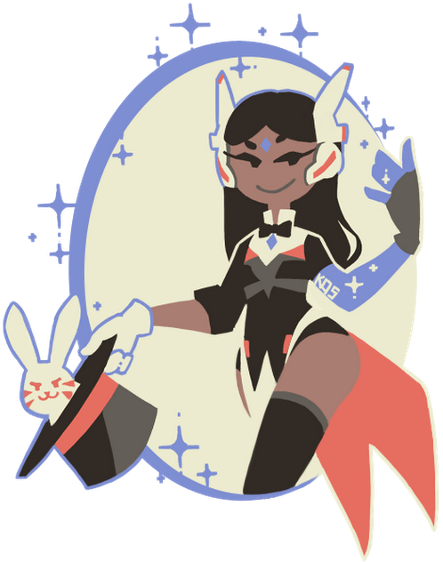 Will She Pull Out Some Thicc From That Hat Besides - Symmetra Magician Skin Fanart Clipart (530x636), Png Download