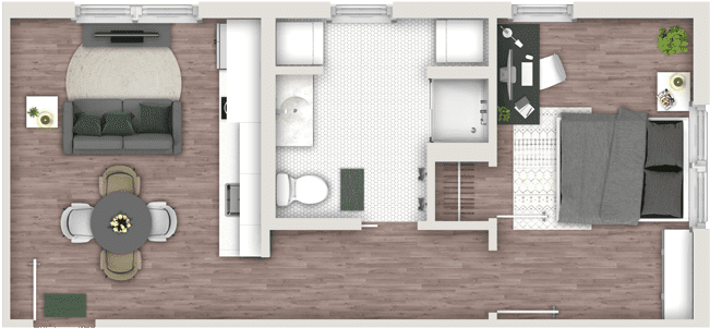 Luna On Pine Floorplan - Floor Plan Clipart (800x460), Png Download