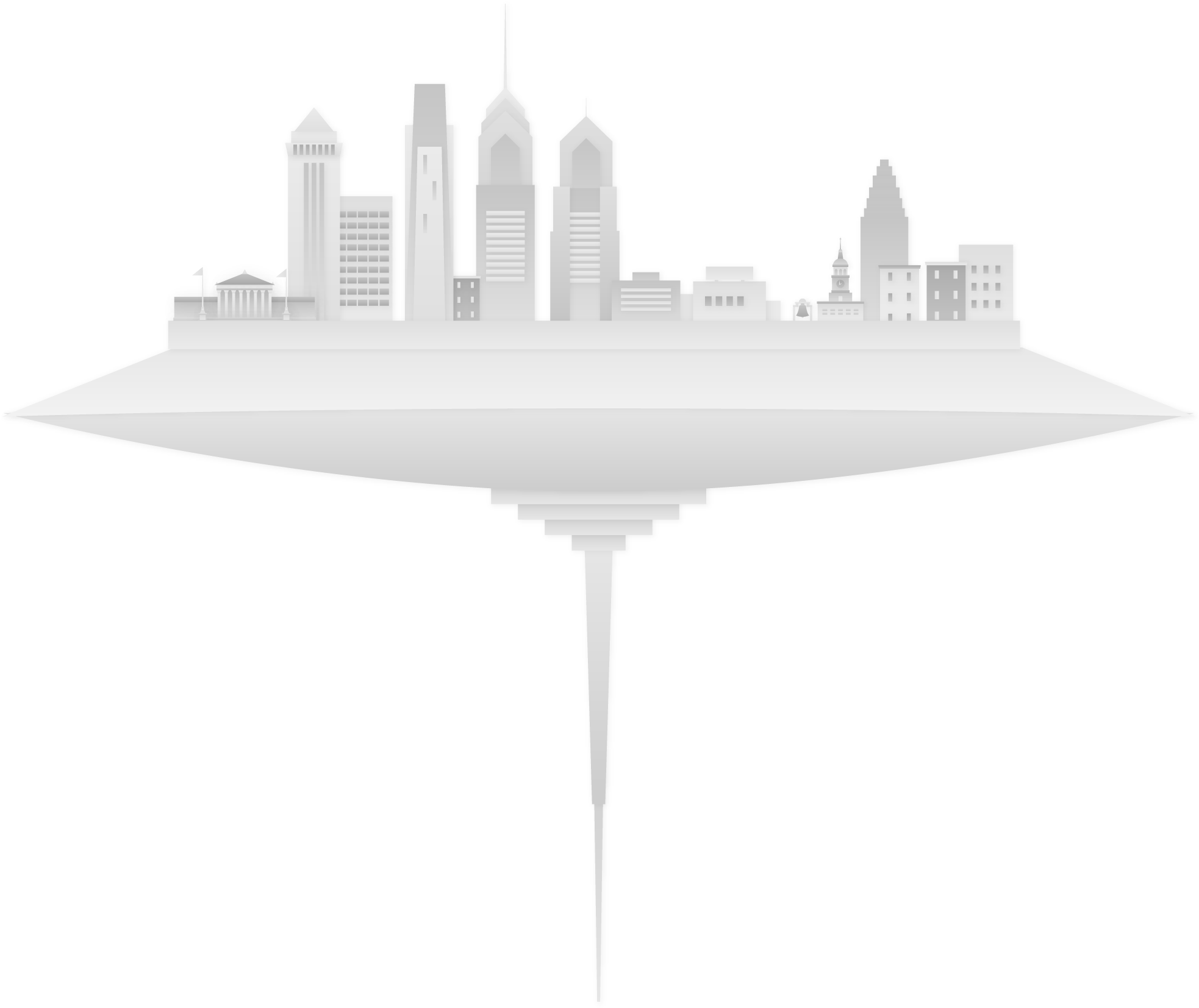 The Force Is Strong In Philadelphia - Illustration Clipart (1979x1802), Png Download