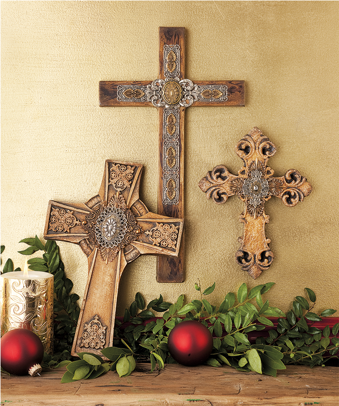 Villagio Stone Crosses - Cross Clipart (960x798), Png Download