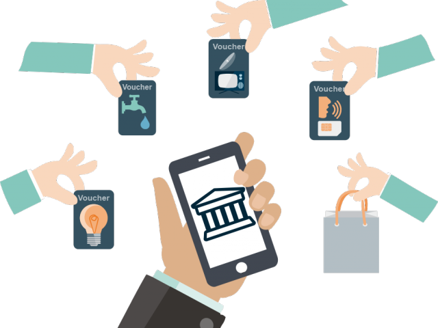 Mobile Banking Cliparts - Illustration - Png Download (640x480), Png Download