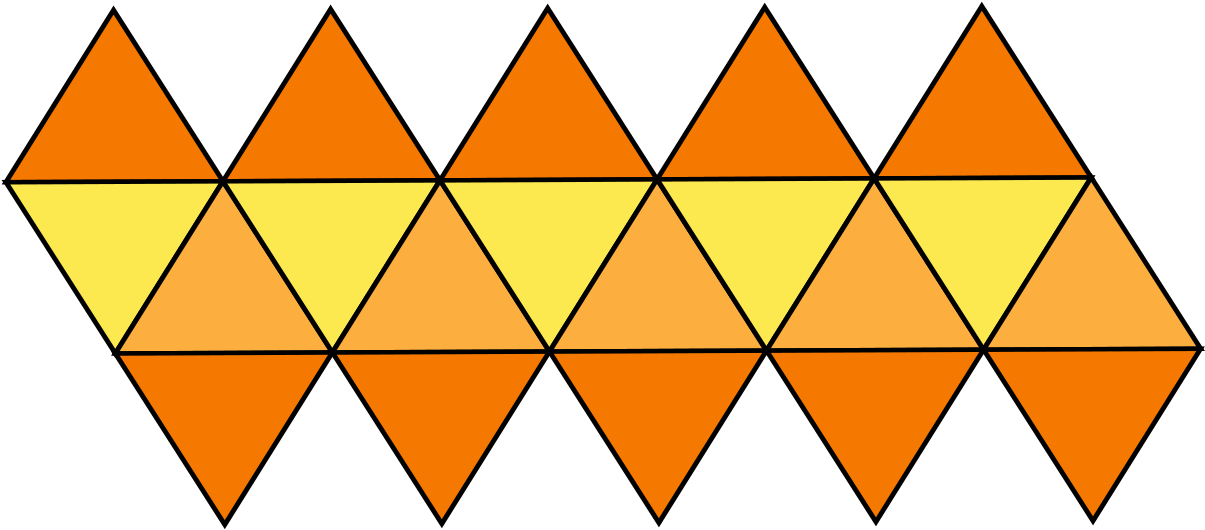 Icosahedron Flat , Png Download - Icosahedron Flat Clipart (1205x530), Png Download