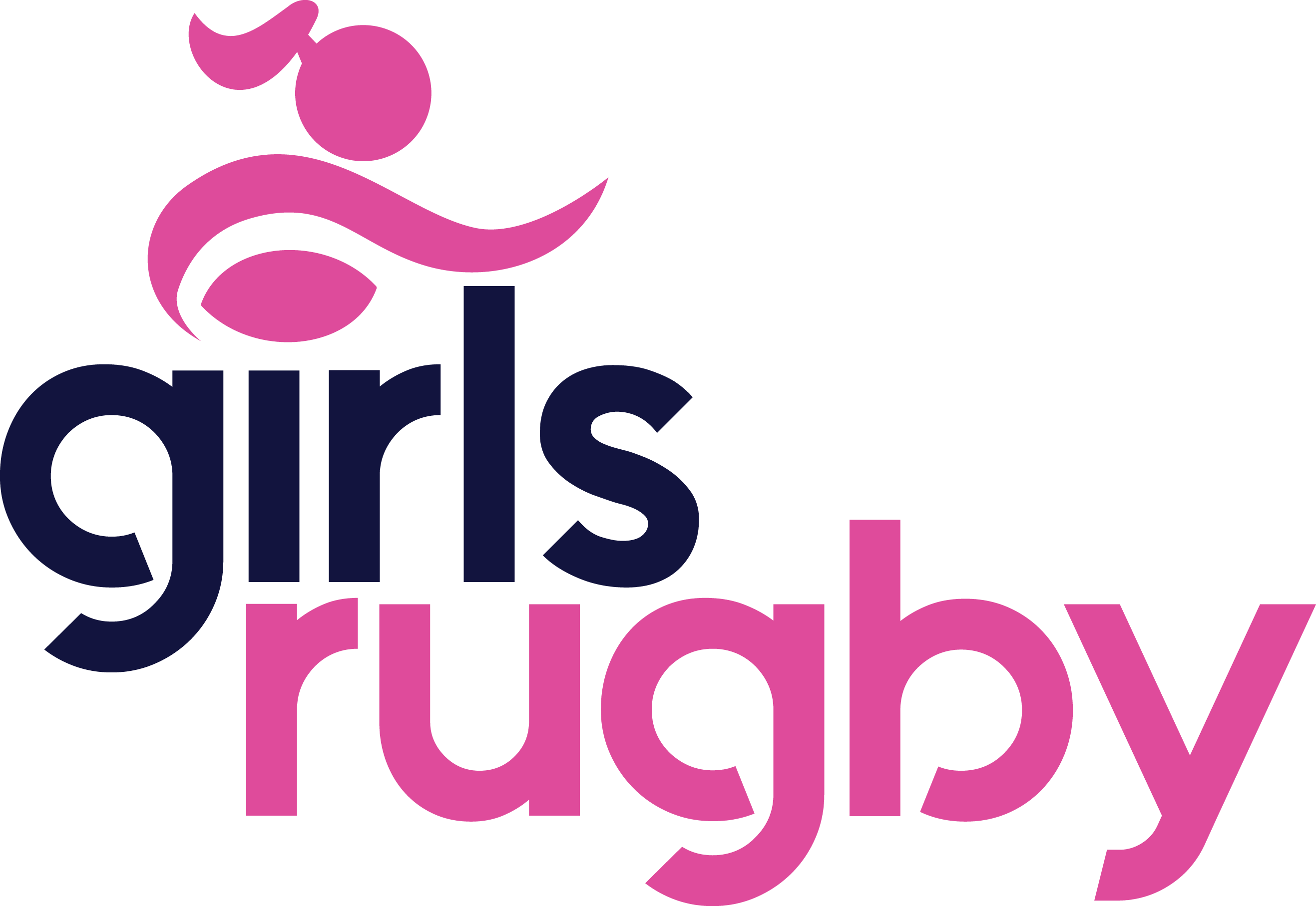 Girls Rugby - Graphic Design Clipart (2635x1815), Png Download