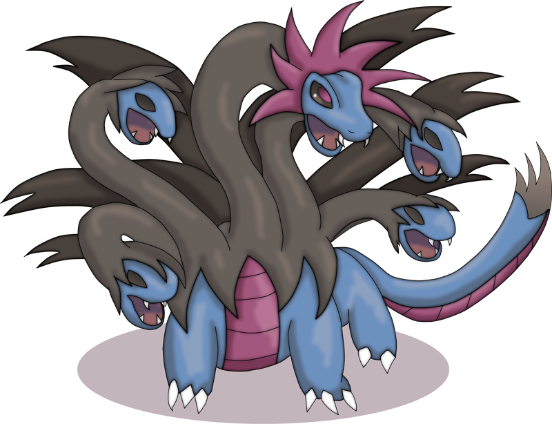 Mega Hydreigon - Pokemon Insurgence Delta Hydreigon Clipart (800x614), Png Download
