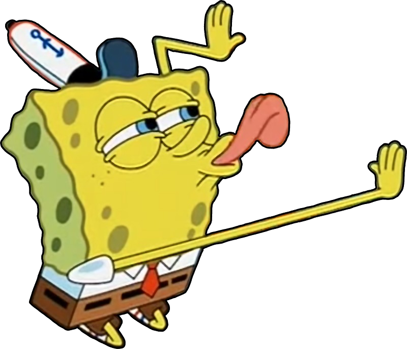 Imágenes De Bob Esponja Con Fondo Transparente, Descarga - Spongebob Licking Meme Transparent Clipart (800x686), Png Download