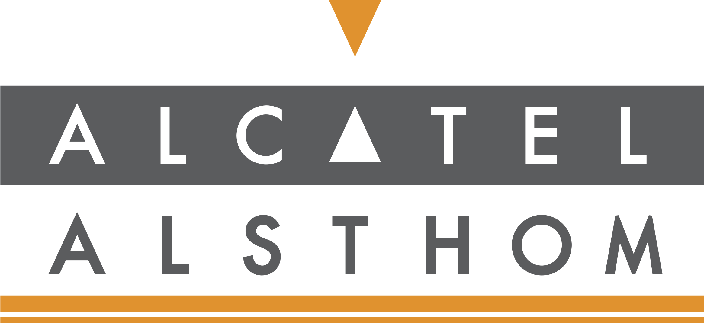 Alcatel Alsthom 01 Logo Png Transparent - Alsthom Logo Clipart (2331x1070), Png Download