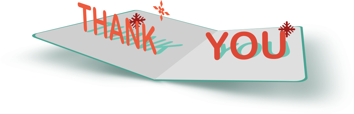 Thank You Card - Graphic Design Clipart (1180x381), Png Download